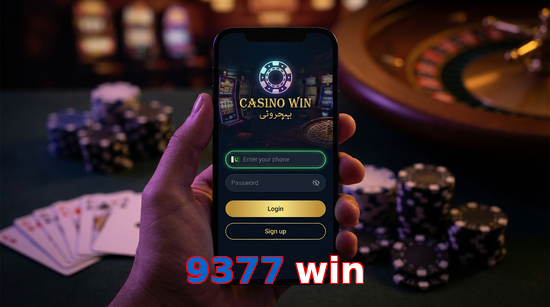 Main screen of 9377 Win login page for PK players